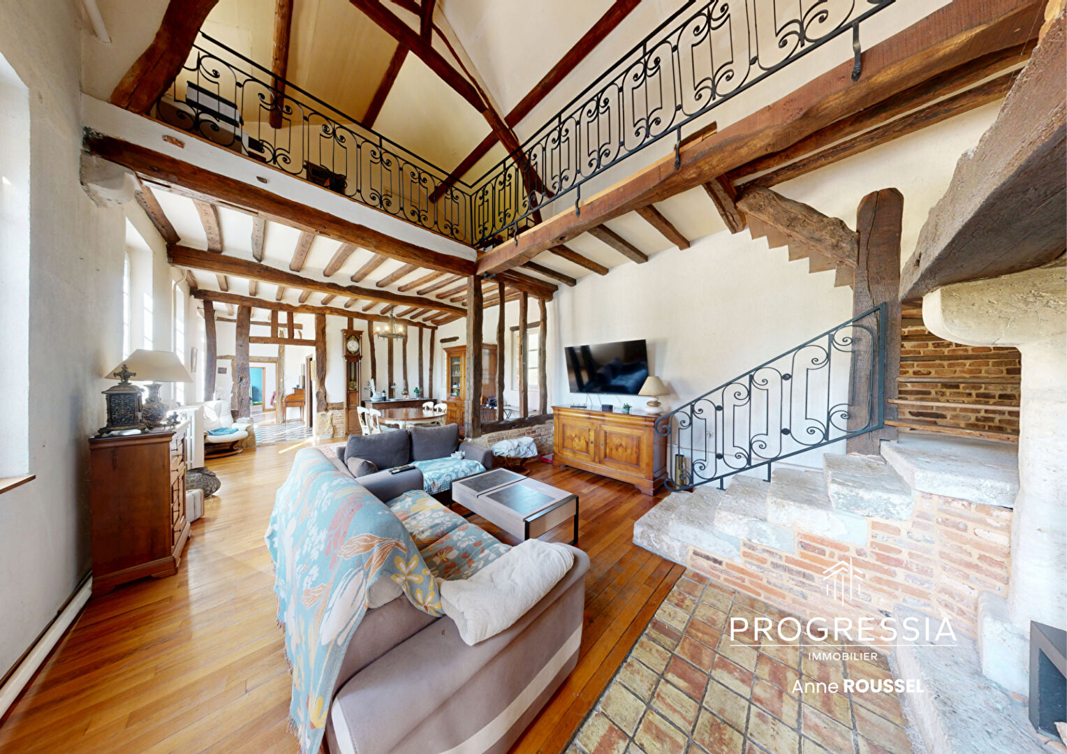 Progressia Immobilier - TOCQUEVILLE-LES-MURS /CHARME & ESPACE - Maison de caractère avec dépendances