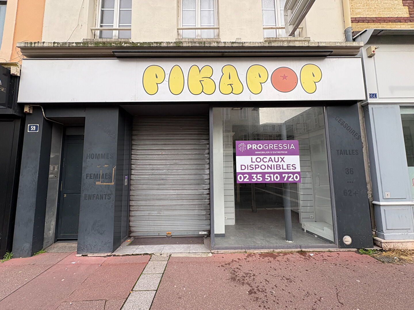 A louer – Local commercial de 105 m2 – Le Havre centre ville