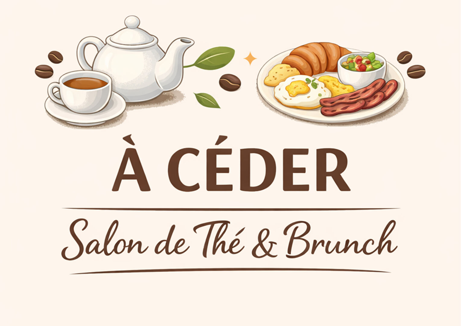 Fonds de commerce – salon de thé/Brunch – Le Havre 72 m2