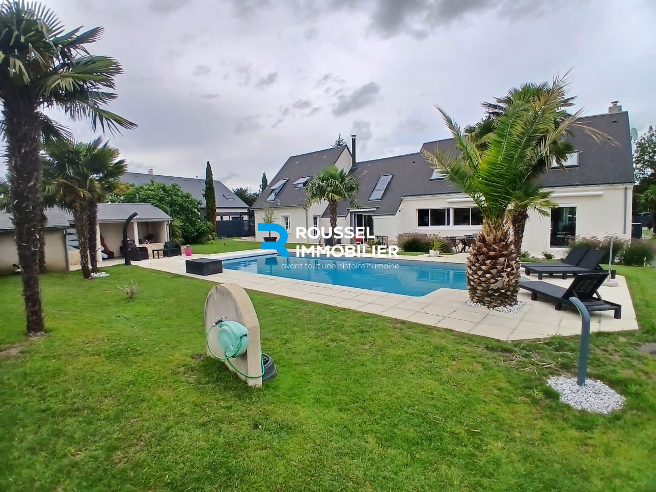 Magnifique contemporaine avec piscine chauffée et prestations haut de gamme aux portes du Mans
