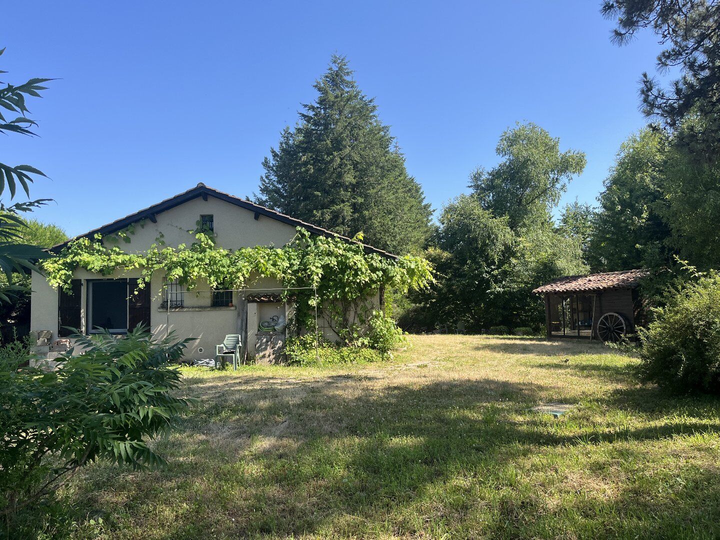 Cardaillac, maison de plain-pied avec 2900 m² de terrain arboré