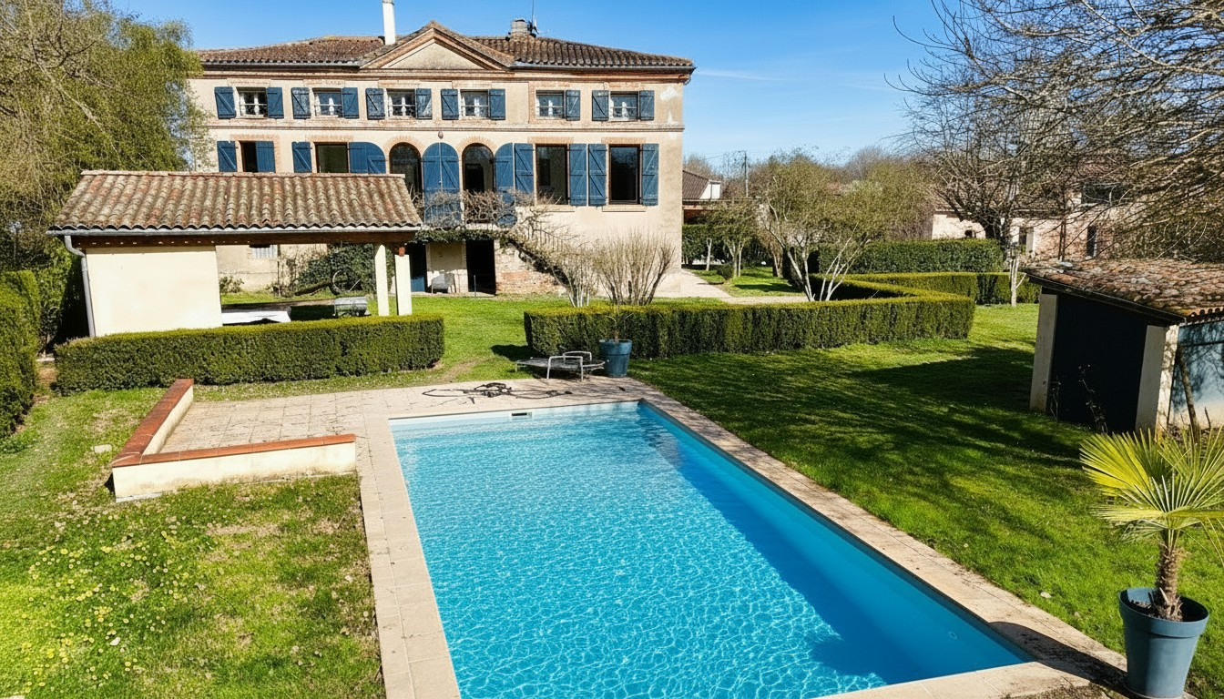 MAISON DE MAÎTRE AVEC PISCINE ET MAISON ANNEXE