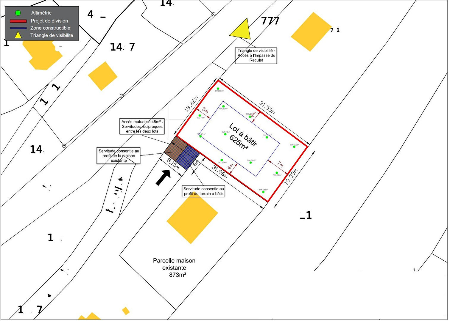 Photo Terrain Crozet 625 m2 image 2/3