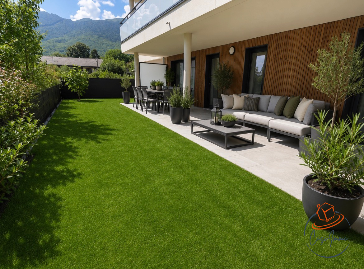 Appartement T4 récent avec terrasse et jardin