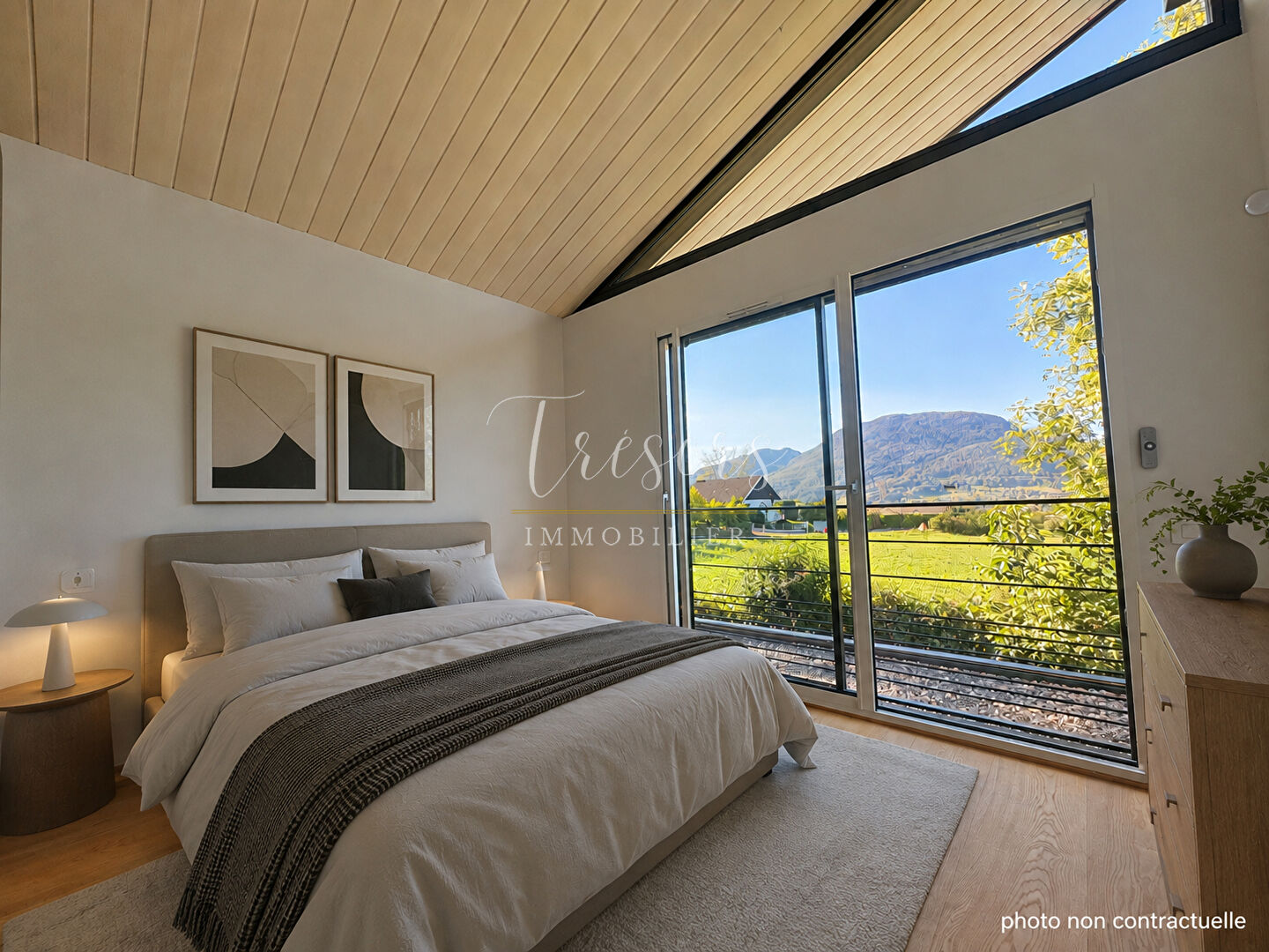 VILLA CONTEMPORAINE À VILLAZ AVEC VUE MONTAGNES 130 M²