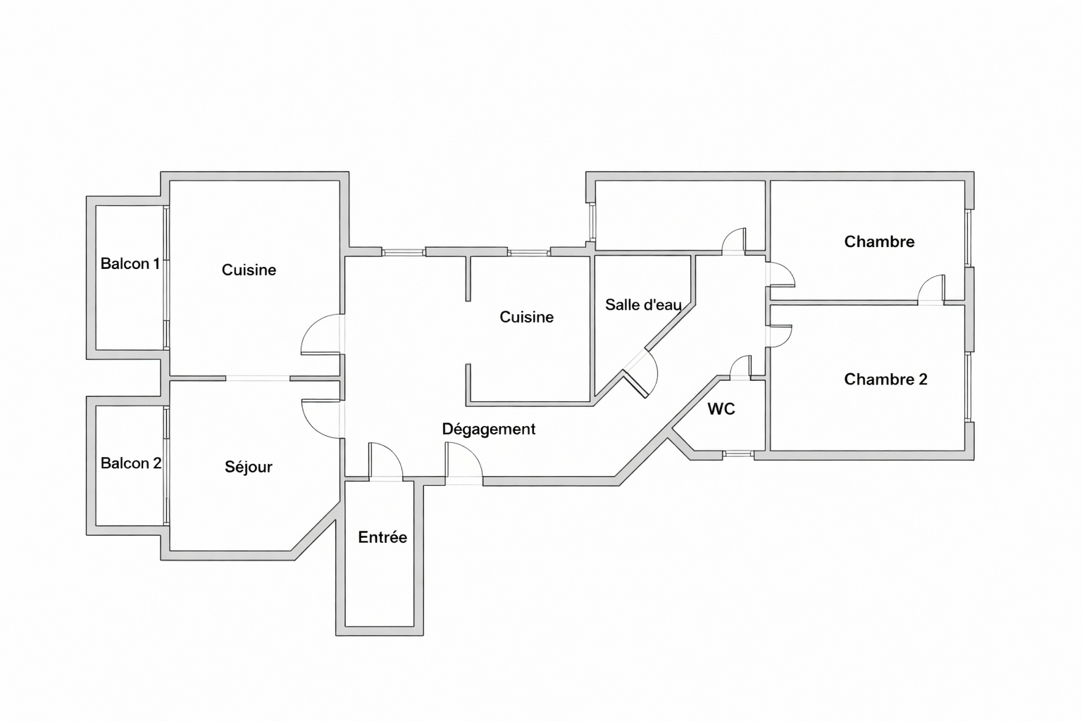 Appartement · 3 pièces · 79,9 m² — photo 2 sur 2