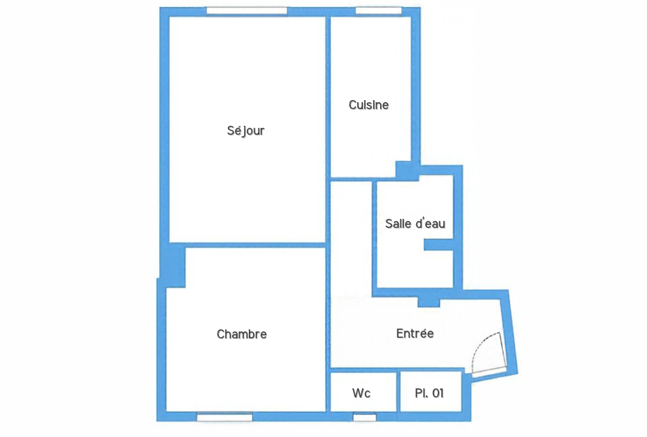 Appartement · 2 pièces · 48,3 m² — photo 7 sur 7