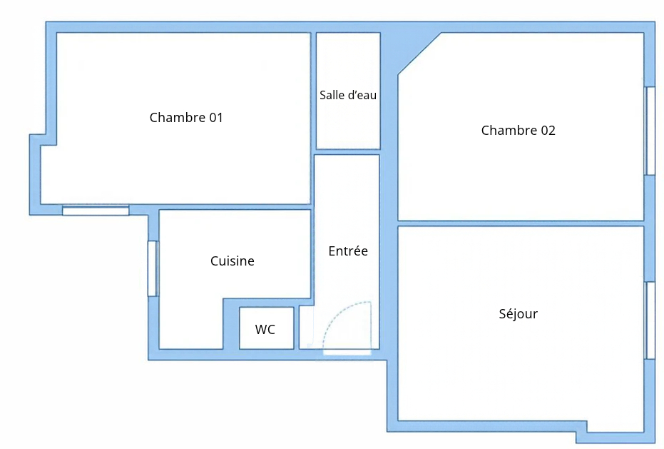 Appartement · 3 pièces · 58 m² — photo 8 sur 8