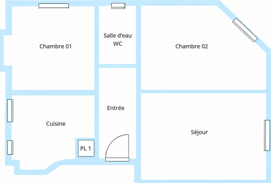Appartement · 3 pièces · 49,2 m² — photo 14 sur 14