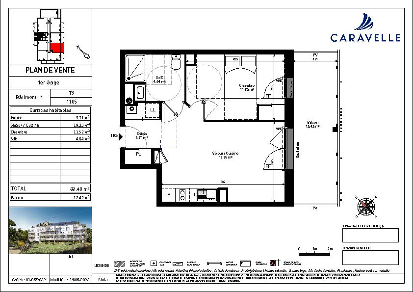 Photo Programme neuf Pornichet 2 pièce(s) 39 m2 image 2/2