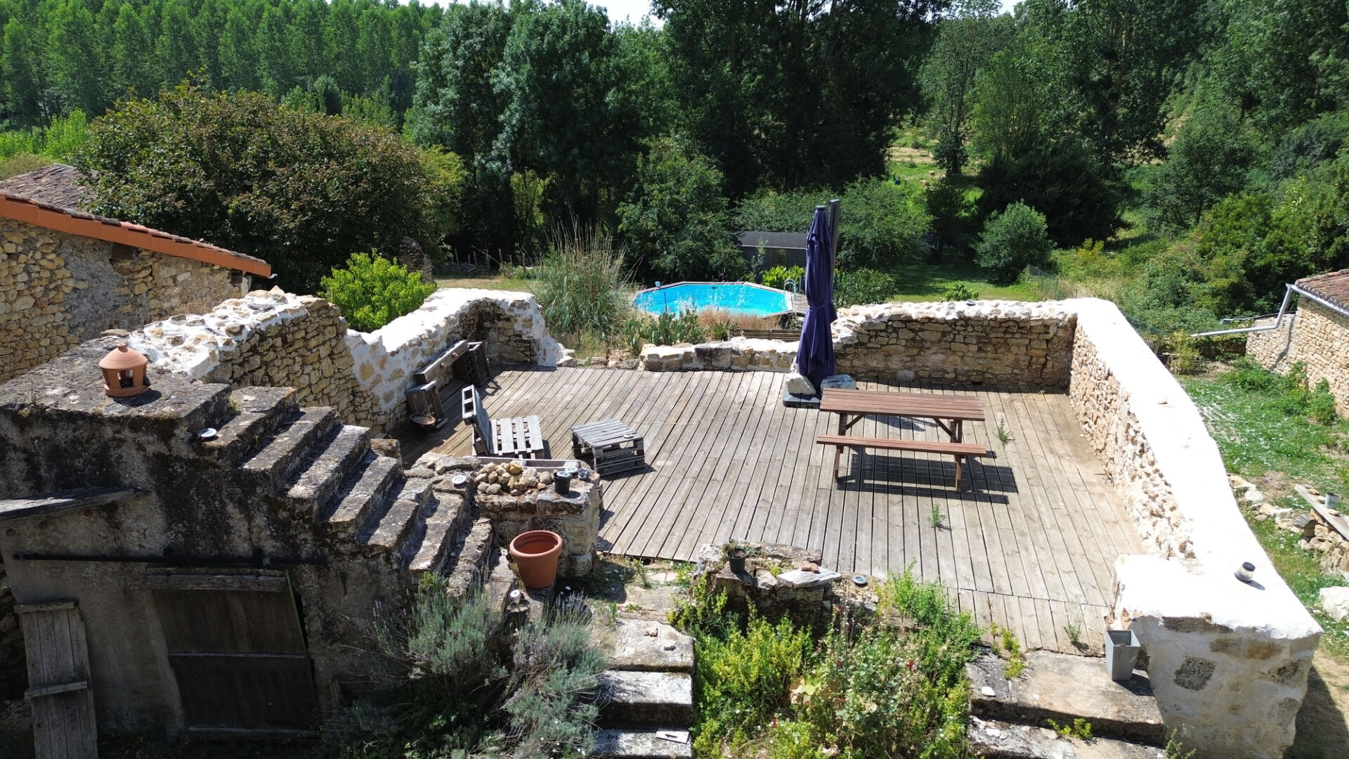 Maison Pas De Jeu avec roulottes et chalet 160 m2