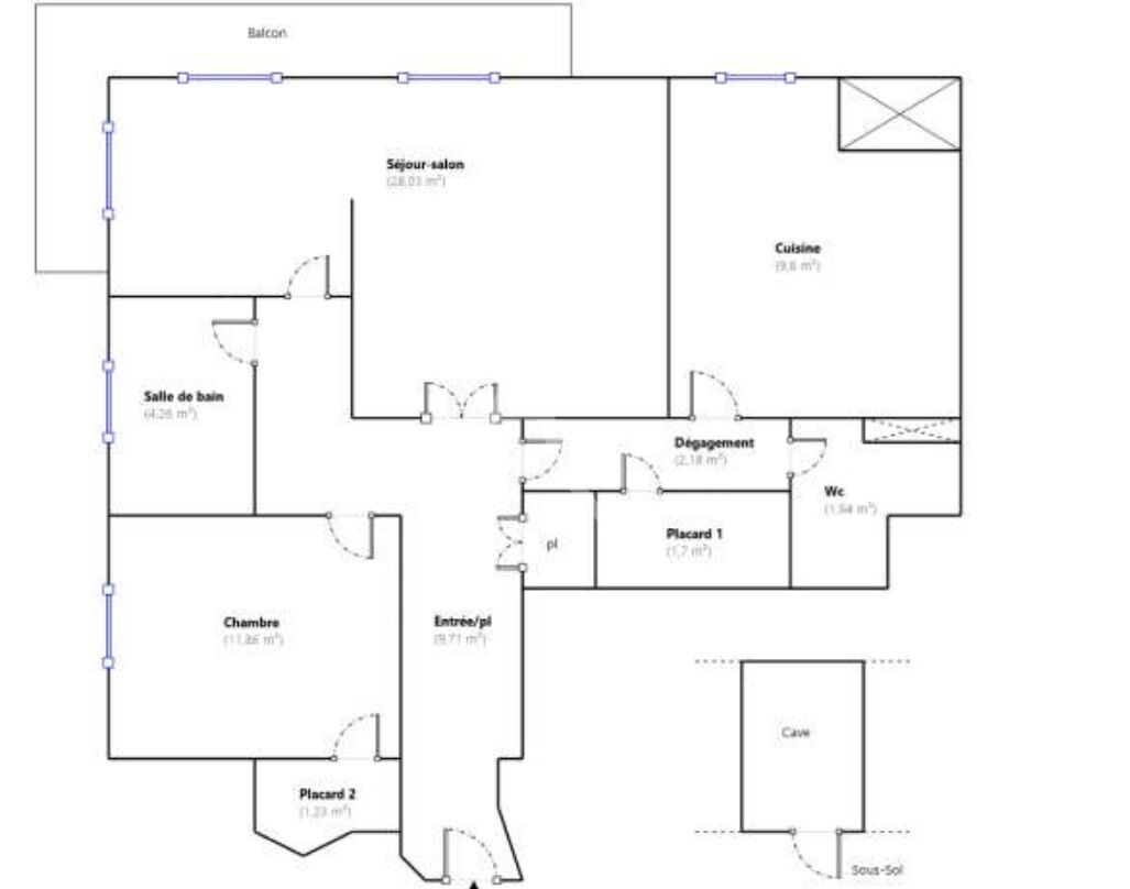 Photo Rue de Belleville- 70 m2 - Balcon vue dégagée image 3/5