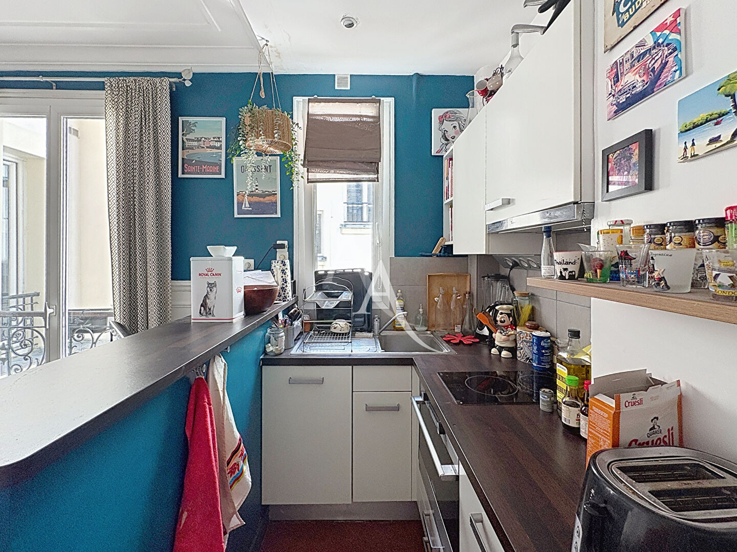 Photo 2 pièces - ancien sur cour calme - JOURDAIN image 3/5