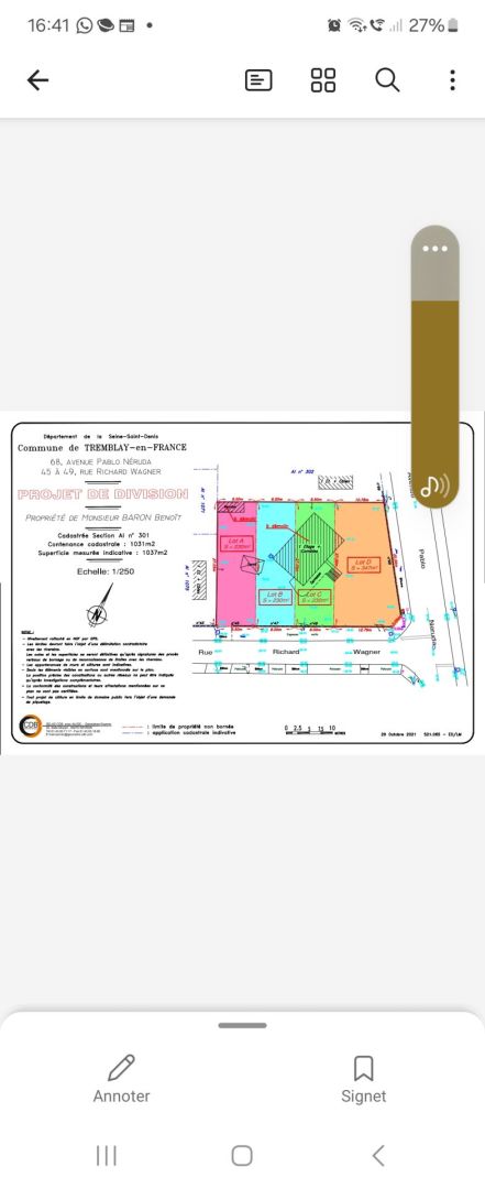 Photo Terrain à bâtir  TREMBLAY EN FRANCE image 2/2
