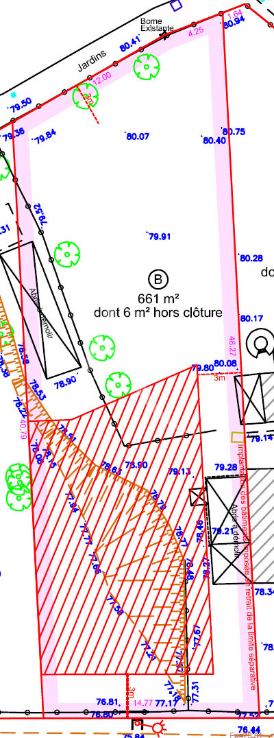 Terrain de 661 m2 à proximité de Coubert