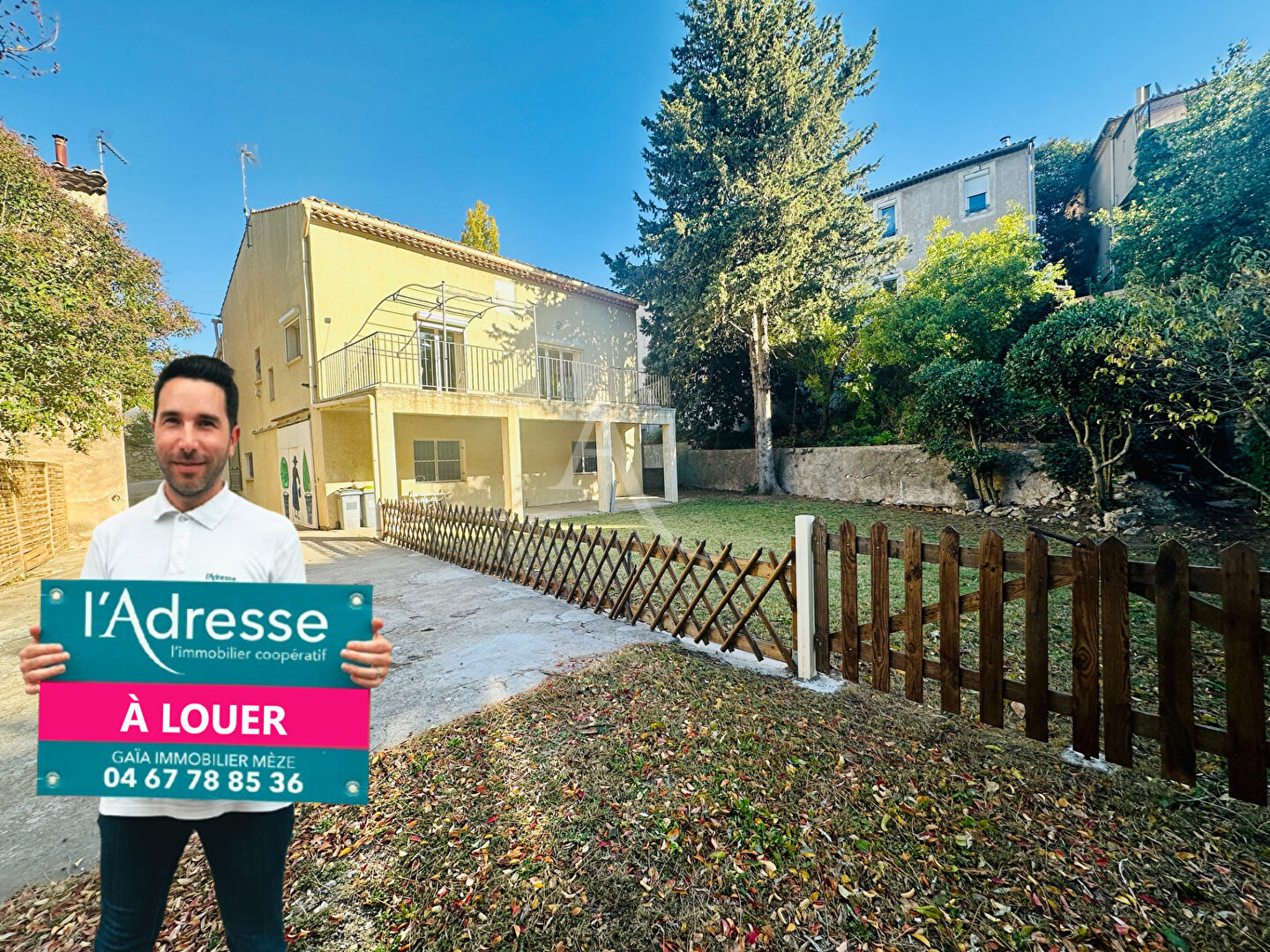 MONTAGNAC villa de 131 m² avec jardin arboré et grand garage de 95m²