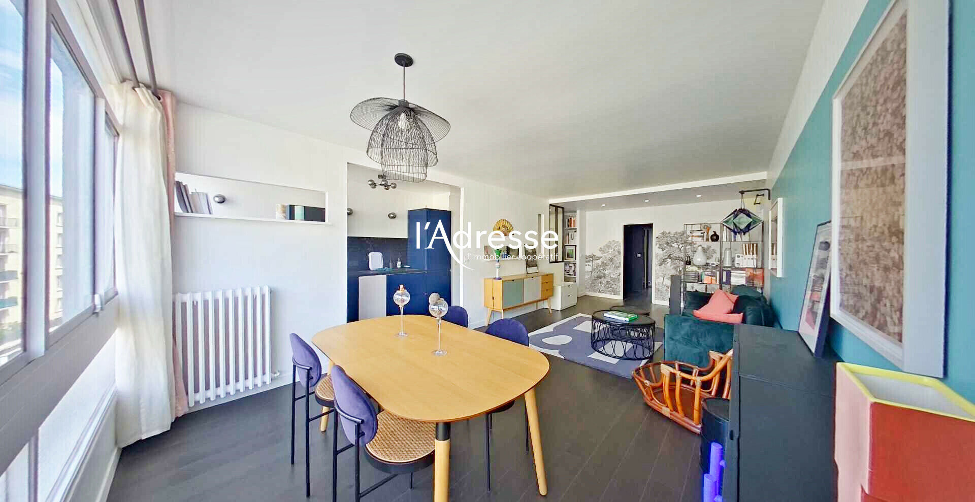 Photo 3 Pièces de 82 m² - Traversant avec balcon et chambres au calme absolu sur jardin arboré image 3/6