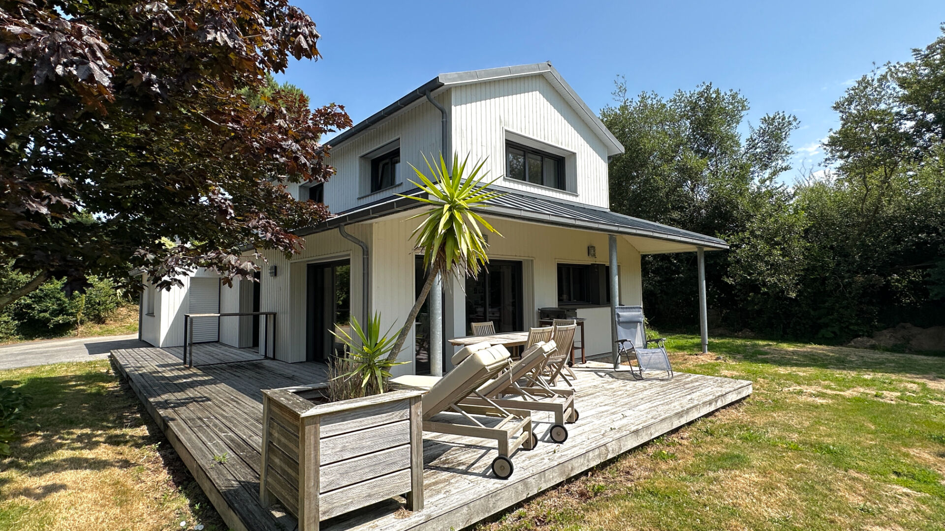 Fouesnant, Beg-Meil, jolie maison d'architecte, plage et bourg à pied !