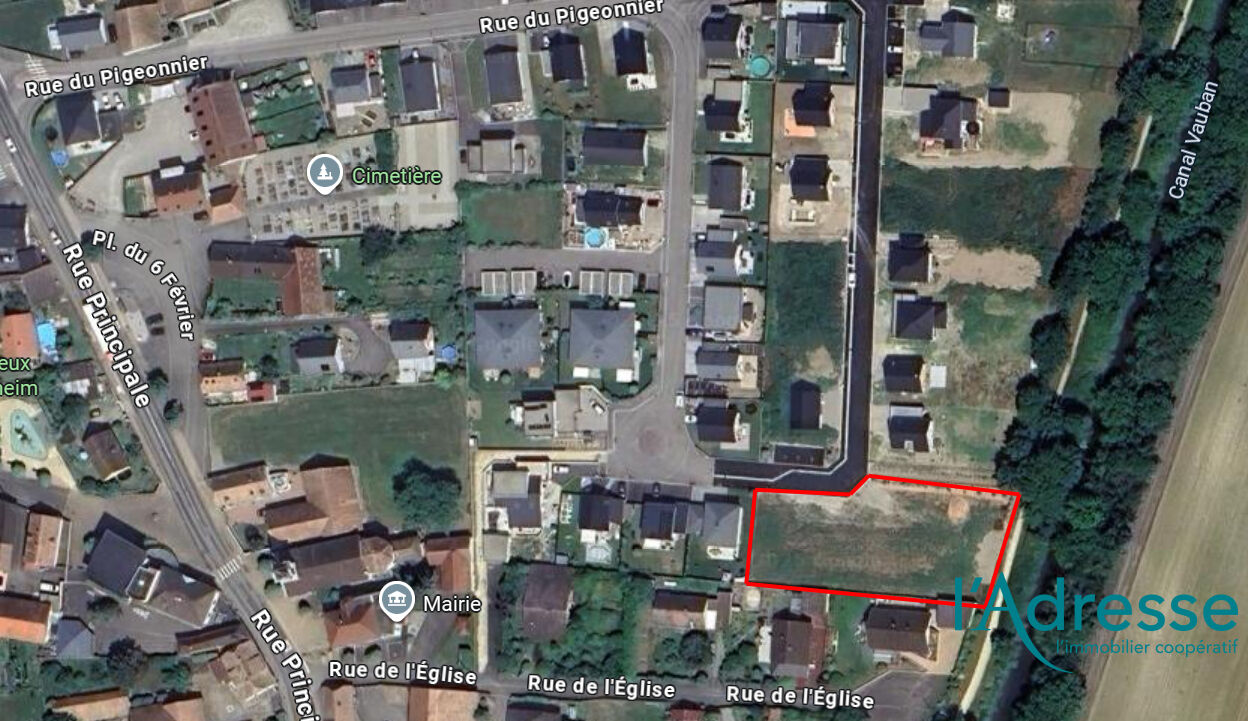 Terrain Constructible Weckolsheim 1848 m²