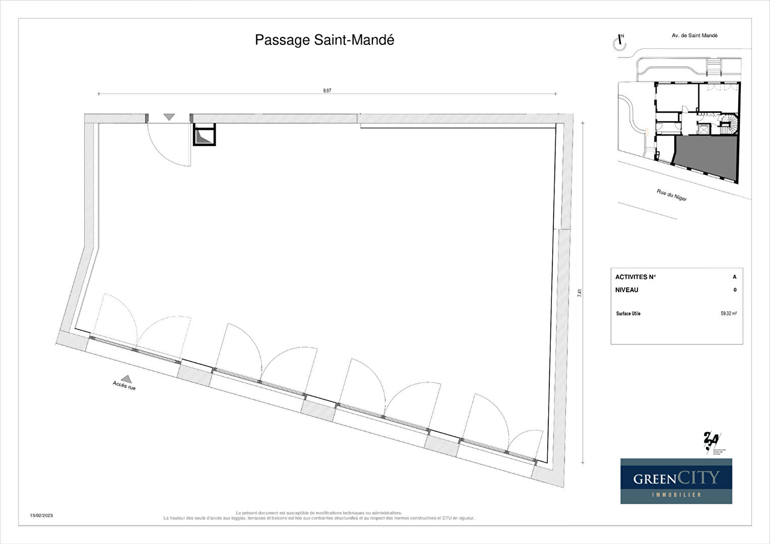Photo Bureau d'exception  Résidence Passage Saint-Mandé (Paris 12) image 2/4