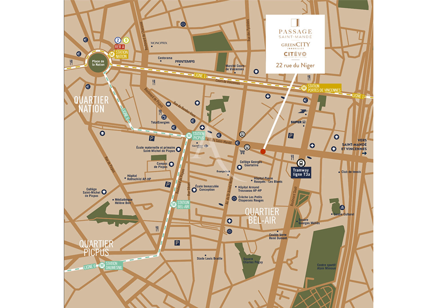 Photo Bureau d'exception  Résidence Passage Saint-Mandé (Paris 12) image 3/4