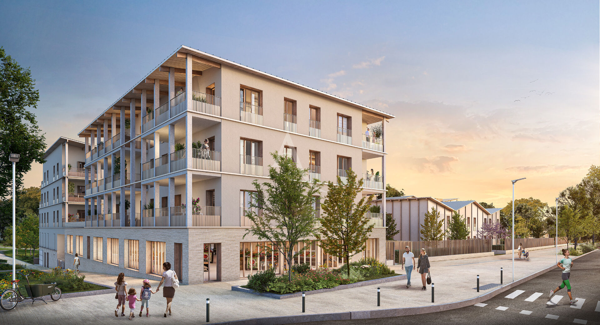 Photo Local commercial ? Résidence Biosphère, Arpajon (Écoquartier Les Belles Vues) image 1/2