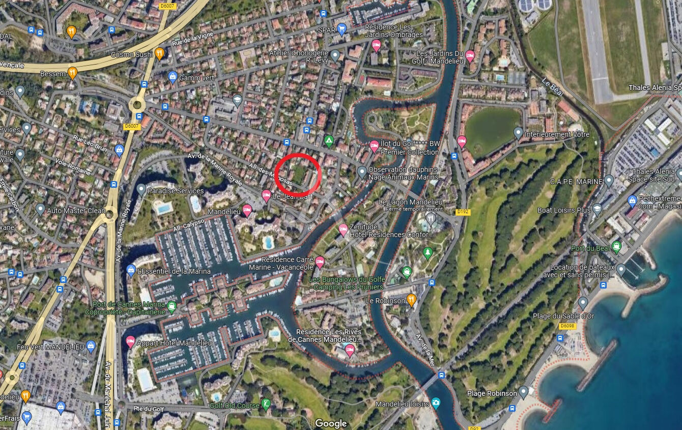 Terrain Mandelieu La Napoule 1424 m2