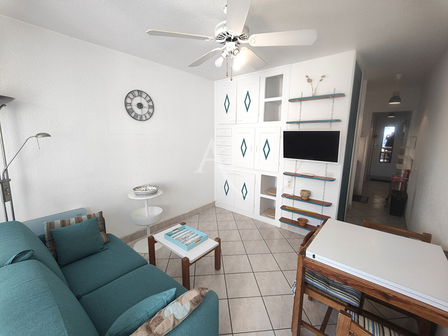 A louer à l'année en meublé La Grande Motte 2 pièce(s) 25.76 m2