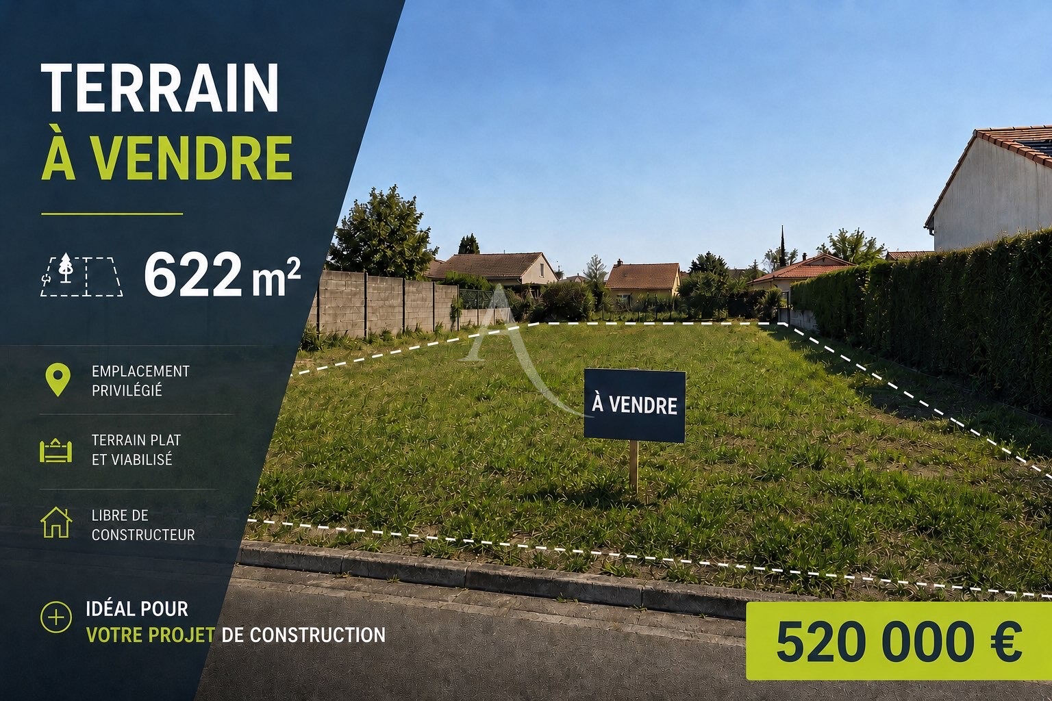 Terrain Noisy Le Grand 500 m2