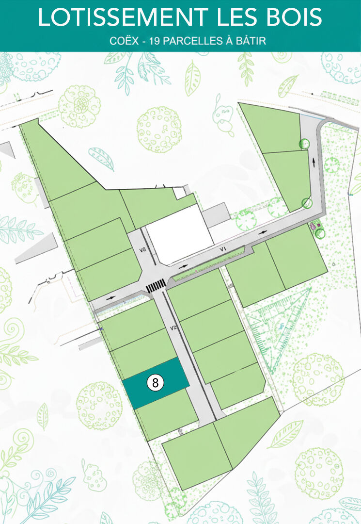 NOUVEAU LOTISSEMENT | Terrain Constructible Viabilisé 307m² - COËX (85220)
