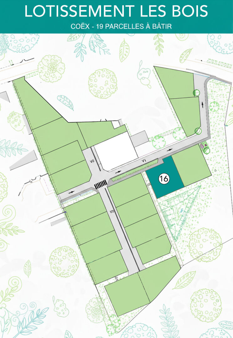 NOUVEAU LOTISSEMENT | Terrain Constructible Viabilisé 359 m² - COËX (85220)