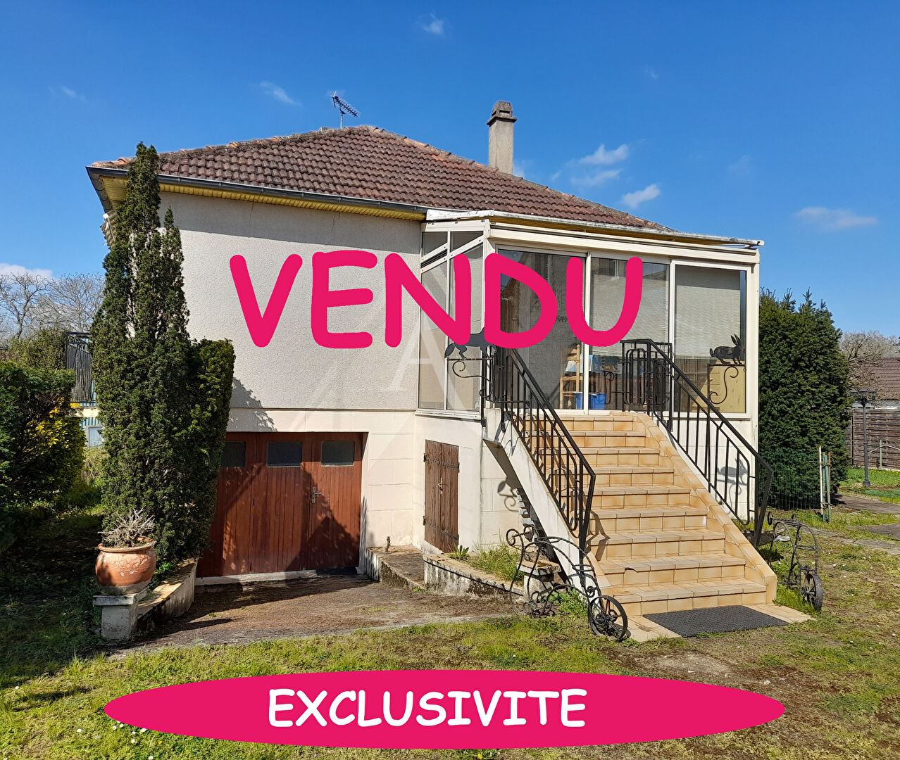 EN VENTE - FOURCHAMBAMLT - PAVILLON INDEPENDANT 3 CHAMBRES -
