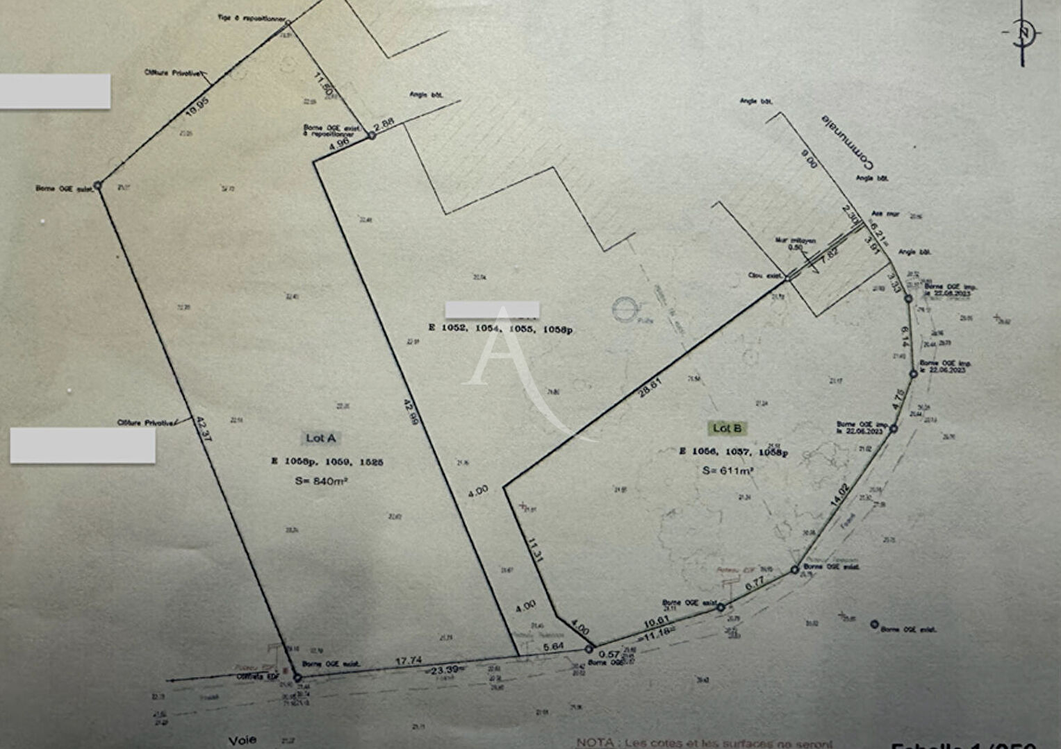 Photo Terrain Saint Colomban 611 m2 image 2/2