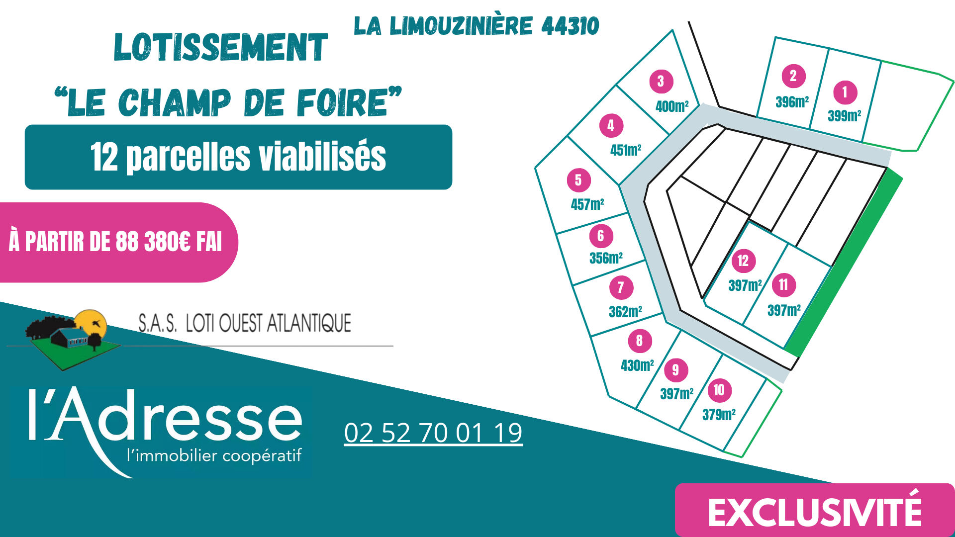 Agence immobilière de 
 L'Adresse  bichon immobilier - L'ADRESSE ST PHILBERT DE GRAND LIEU 
