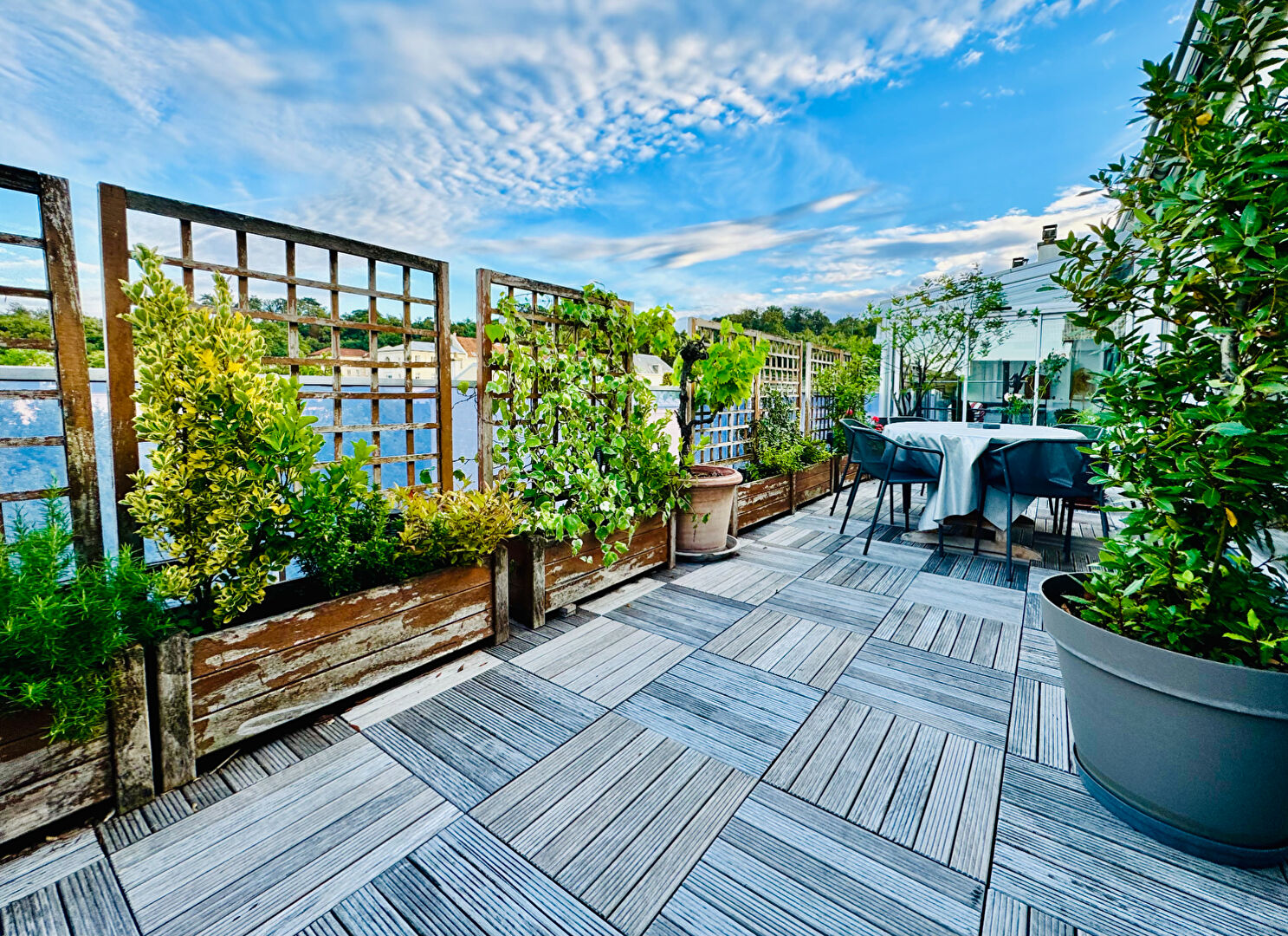 VERSAILLES quartier Saint Louis dernier étage terrasse vue panoramique parking ascenseur balcon