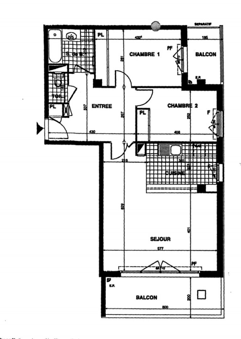 Photo Appartement 3 pièces 76 m² à vendre Versailles Montreuil  Terrasse, balcon, ascenseur parking, cave image 4/6