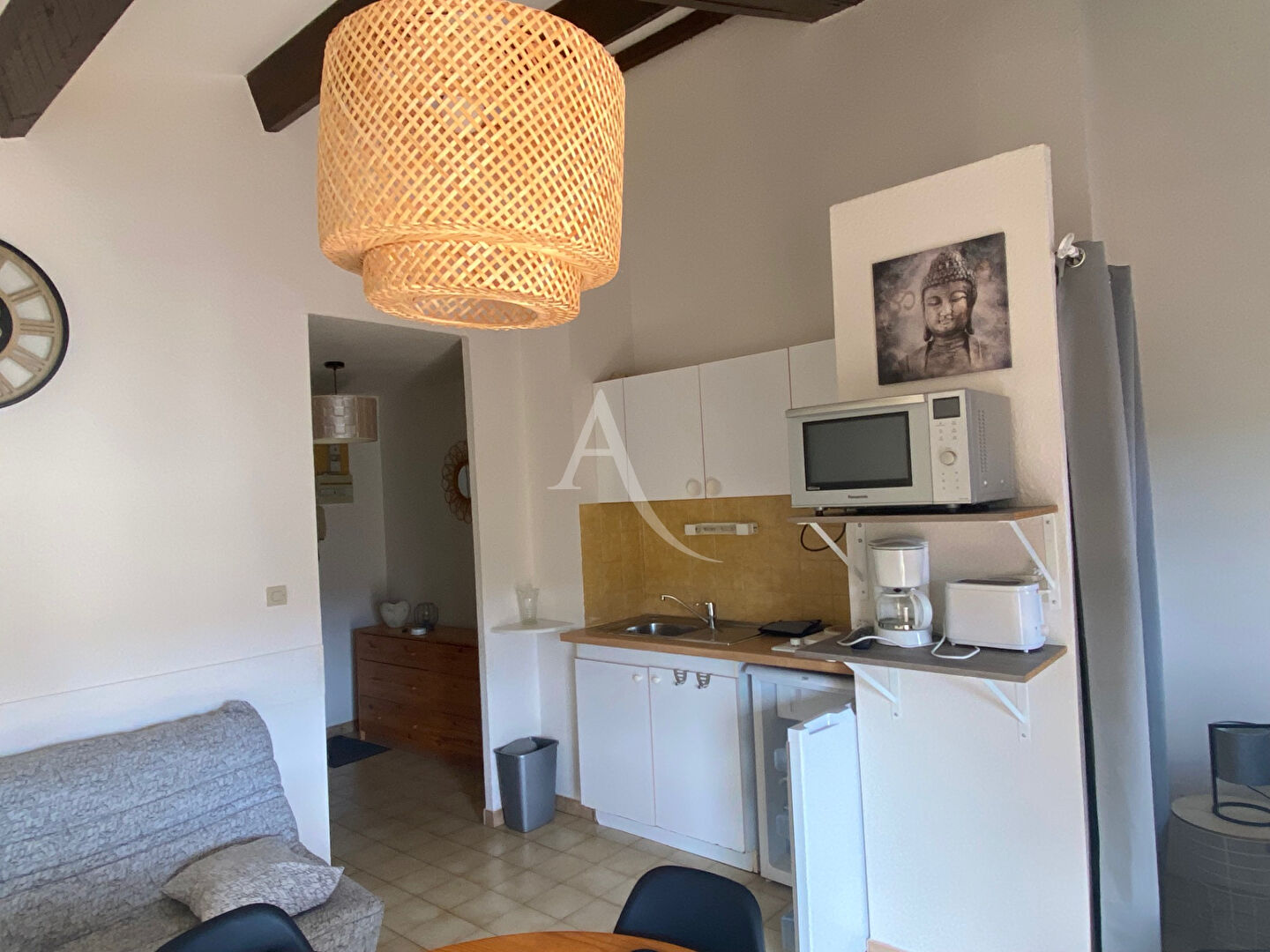 Photo LAMALOU LES BAINS - Appartement  meublé - 1 pièce(s) - 24.80 m2 - 460  CC image 2/6