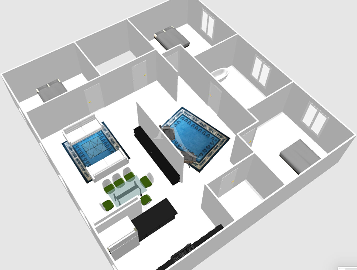 Photo Quartier Préfecture, T5 neuf, 3 chambres image 1/3