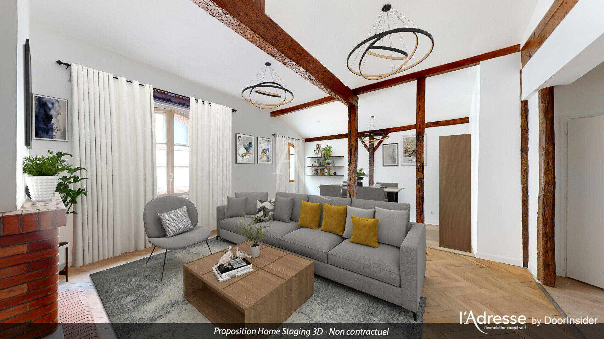 Photo Saint-Cyprien - Port Viguerie - Appartement 3 pièce(s) 94m2 image 2/6