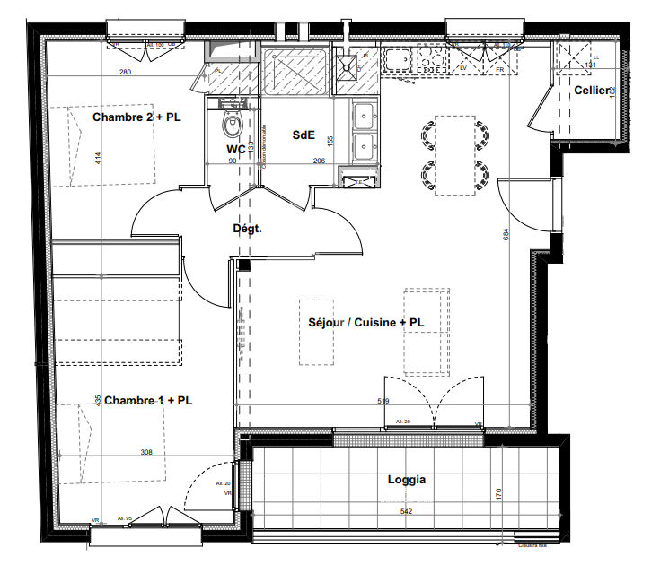 Photo Appartement  3 pièces proche du quartier Guilhemery image 2/5