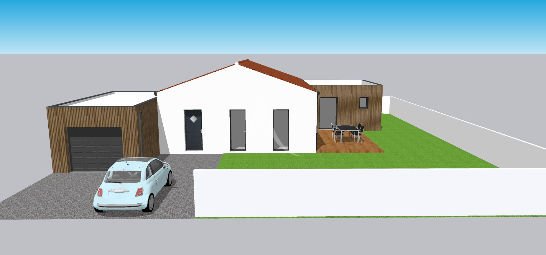 Photo Terrain avec projet de construction - ST JEAN DE MONTS image 2/4