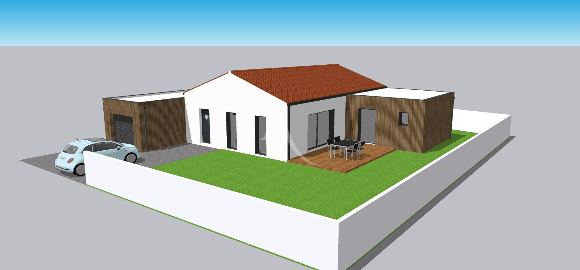 Photo Terrain avec projet de construction - ST JEAN DE MONTS image 3/4