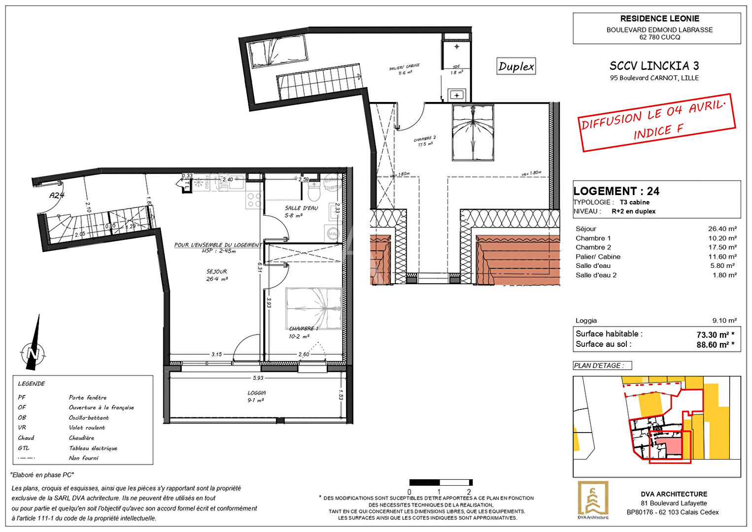 Photo Appartement Stella 3 pièces + cabine 73.30 m² image 2/3