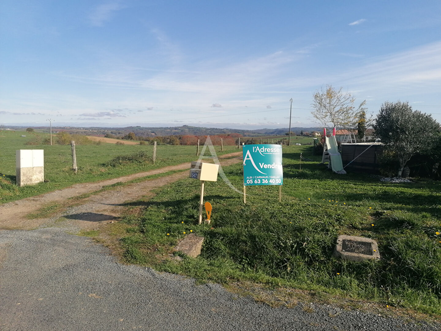 Photo Mirandol Bourgnounac, terrain de 1500 m² image 1/3