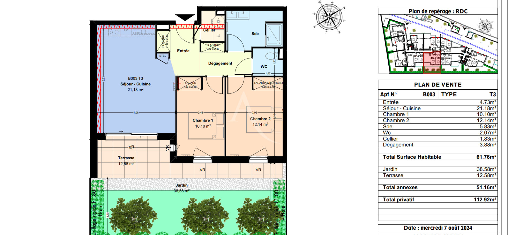 Photo Appartement T3 Castelginest image 2/4