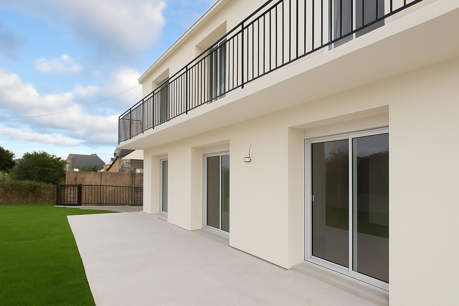 Maison  de ville avec jardin.