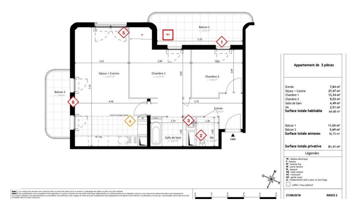 Photo Appartement Massy 3 pièce(s) 64 m2 image 3/6