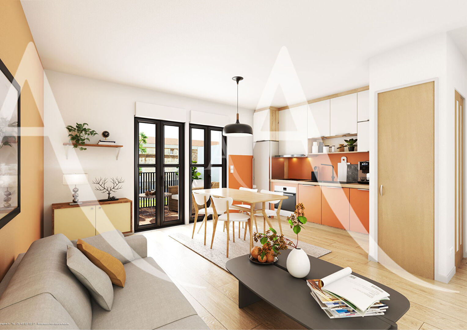 Photo Appart T3 Hyper centre, terrasse, ascenseur, parking, Residence l'EDEN image 2/5