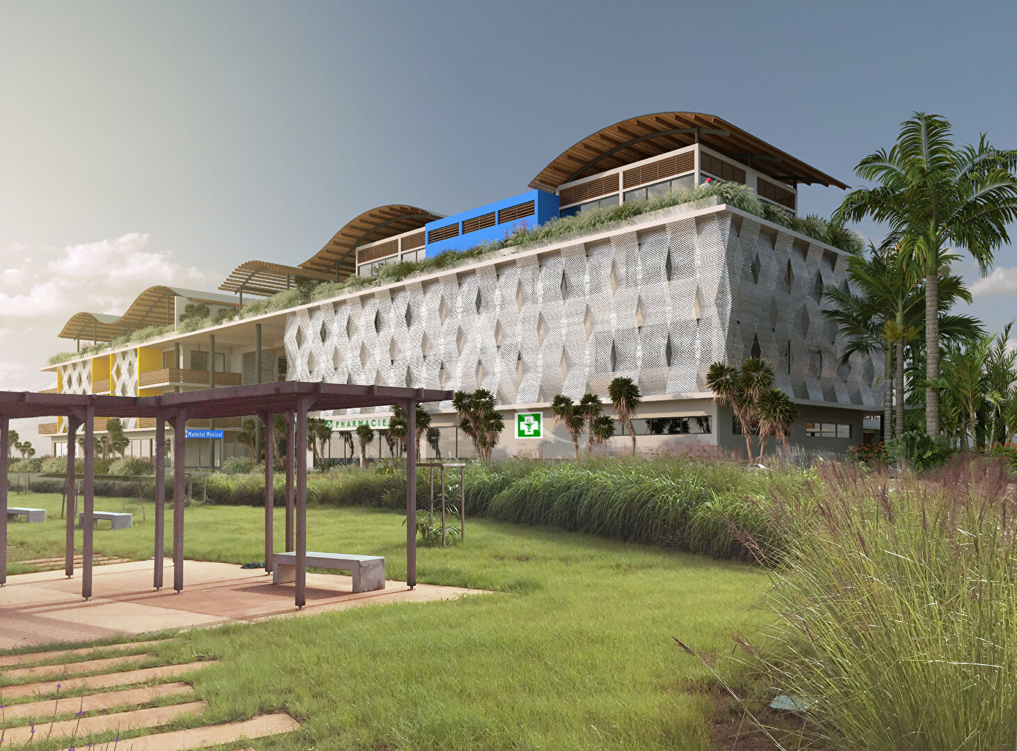 Photo PLATEAU DE BUREAU DANS PROGRAMME NEUF CENTRE MEDICAL CAYENNE image 4/4