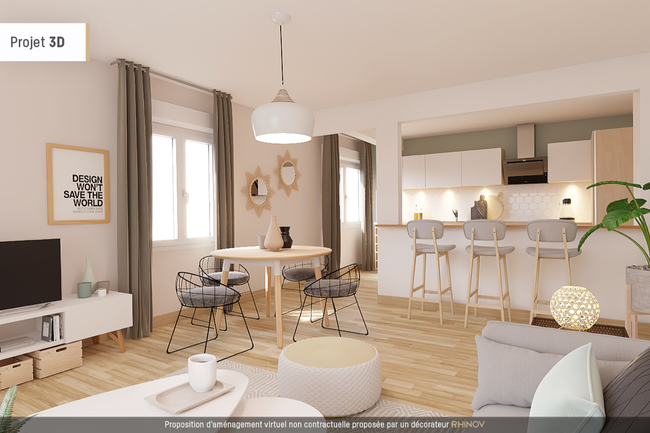 Photo Appartement  2 pièce(s) 56.97 m2 image 1/1